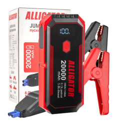 Купить Пусковое устройство Alligator Jump Starter 800A/1600A 20000mAh со Smart-клеммами