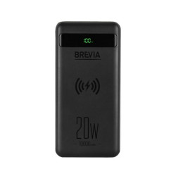Buy Power Bank) Brevia 10000Mah 20w Wireless Qi10w Li-Pol, LCD