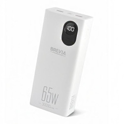 Buy Universal mobile battery Brevia 30000Mah 65W Li-Pol, LCD
