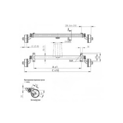 Buy Torssiona AL-KO Brake 750 kg 1300 mm (100x4)