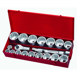 Купити 1" Набор инструмента 12-гр. 21 пр. (36-80 мм) (FORCE 8211)