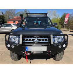 Купить Передний бампер с кенгурятником для Mitsubishi Pajero IV 06-15 Фабрика 4x4 ZPMP