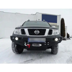 Купить Передний бампер без кенгурятника Nissan Navara D40 10-14 Фабрика 4x4