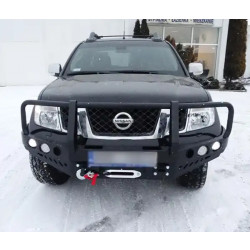 Купить Передний бампер с кенгурятником Nissan Navara D40 10-14 Фабрика 4x4