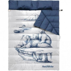 Купить Спальний мішок двомісний Naturehike NH21MSD06, темно-синій