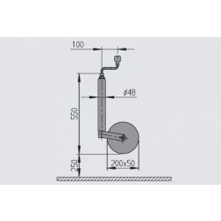 Buy Al-KO Plus Supporting wheel 150 kg 200*50 mm