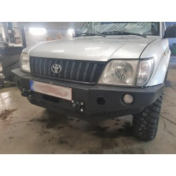 Купить Передний бампер без кенгурятника Toyota Prado 90 / 95 96-99 с расширителями арок F4X4 ZCG