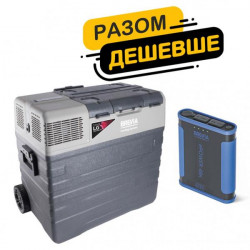 Купити Комплект автохолодильник Brevia 50л (компресор LG) + портативна зарядна станція Brevia ePower 48Ah
