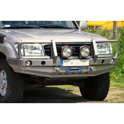 Купить Передний бампер с кенгурятником Toyota Land Cruiser 100 04-07 рестайлинг F4X4