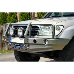 Купить Передний бампер с кенгурятником Toyota Land Cruiser 100 04-07 рестайлинг F4X4