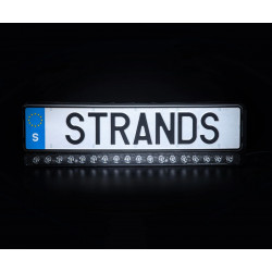 Купить Рамка номерного знака со встроенной светодиодной панелью Strands Siberia Nuuk E-line