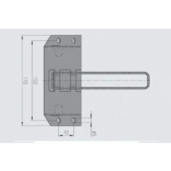 Купити Кронштейн - тримач противідкатного упору AL-KO UK36