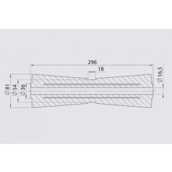 Купити Кільовий ролик RP-12 AL-KO 81х296 / 16.5 мм
