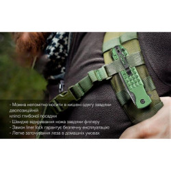 Купить Ніж складаний Ganzo G627-GR зелений