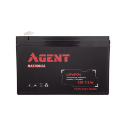 Купити Акумулятор глибокого розряду LiFePO4 AGENT 12V 7.5Ah IFM12-75E2