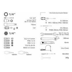 Купить Набор инструментов (59 инструментов) EXTOL