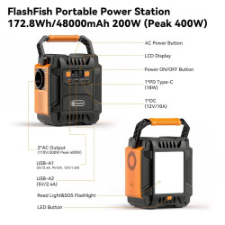 Купити Зарядна станція FlashFish A201 200W 172Wh 48000 mAh