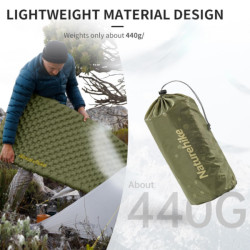 Buy Mattress inflatable over -light Naturehike cnh222dz018, oval green 183 cm