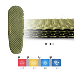 Buy Mattress inflatable over -light Naturehike cnh222dz018, oval green 183 cm