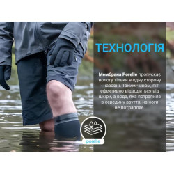 Купить Шкарпетки водонепроникні Dexshell Wading Pro Socks, чорні, розмір M (39-42)