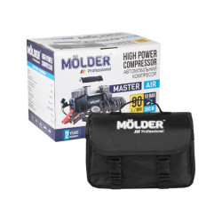 Купить Компрессор автомобильный Molder 12В, 10 Атм, 90 л/мин с зажимами АКБ MA25200