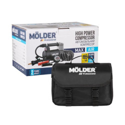 Купить Компрессор автомобильный Molder 12В, 170Вт, 10 Атм, 40 л/мин с зажимами АКБ MA25130