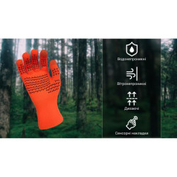 Купить Рукавички водонепроникні Dexshell ThermFit Gloves, p-p XL, помаранчеві