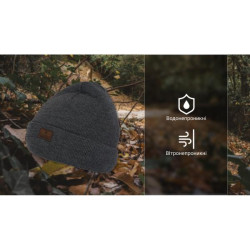 Купить Водонепроникна шапка Dexshell, onesize (56-58 см), графітовий сірий