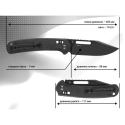 Buy Than a folding ganzo g768pt-bk black blade