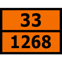 Buy ADR Information Sign "Oil Products 33-1268" Bicma Bicma Zinc Italy (2602991130)