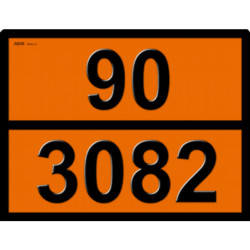 Купити Інформаційна табличка ADR &quot;Рідка речовина відходи 90-3082&quot; Bicma Bicma Цинк Італія (2602991147)