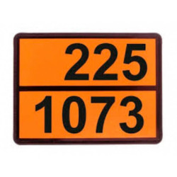 Купити Інформаційна табличка ADR &quot;Рідкий кисень 225-1073&quot; Bicma Bicma Цинк Італія (2602991111)