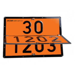 Купити Інформаційна табличка трансформована ADR &quot;Дизель 30-1202/Бензин 33-1203&quot; Bicma Bicma Нерж Італія (2601391453)