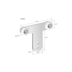 Купити Ролик бокової штори Ø30,5x27x110,2 SCHMITZ Цинк Польща (1804319272)