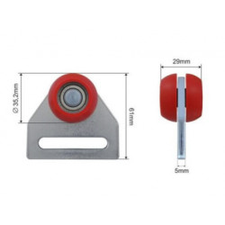 Купити Ролик бокової штори Ø35,2x29x61 KOGEL-KRONE Цинк Польща (1804335041)
