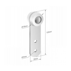 Купити Ролик бокової штори Ø35x30x116 Цинк Польща (1804300070)