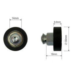 Купити Ролик зсувного даху Ø30x9,5x18 Schmitz Цинк Польща (1804306096)