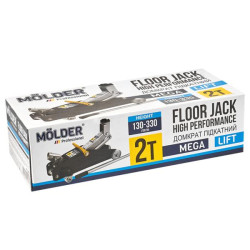 Купить Домкрат гидравлический подкатный Molder 2т 130-330мм картонная упаковка 7кг