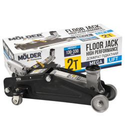 Купить Домкрат гидравлический подкатный Molder 2т 130-330мм картонная упаковка 7кг