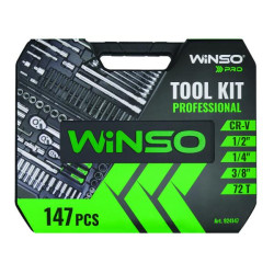 Buy Professional set of tools in the Winso Pro 1/2 ", 1/4", 3/8 "72T, CR-V, 147DO.