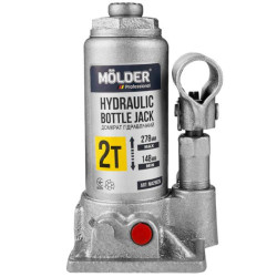 Купить Домкрат гидравлический бутылочный Molder 2т 148-278мм в кейсе
