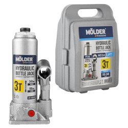 Купить Домкрат гидравлический бутылочный Molder 3т 180-340мм в кейсе