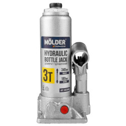 Купить Домкрат гидравлический бутылочный Molder 3т 180-340мм в кейсе