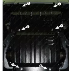 Купить Защита двигателя Mitsubishi Pajero Sport 2008-2015 - A