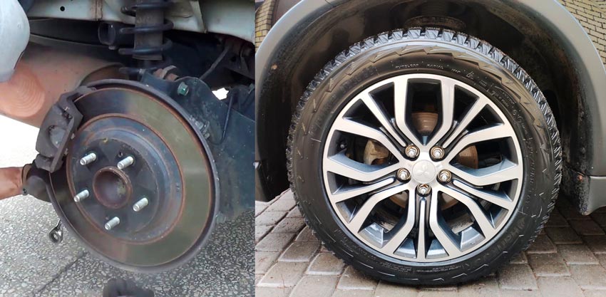 Тормозная система Mitsubishi Outlander 3 поколения купить запчасти в Украине цена