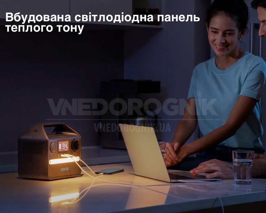 Вбудоване освітлення у зарядній станції Анкер 521 купити в Україні замовлення наявність