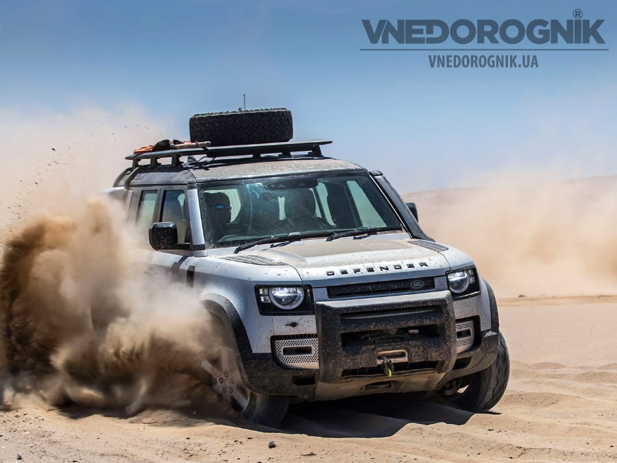Land Rover Defender з постійним повним приводом підібрати тюнінг для позашляховика в Україні в наявності