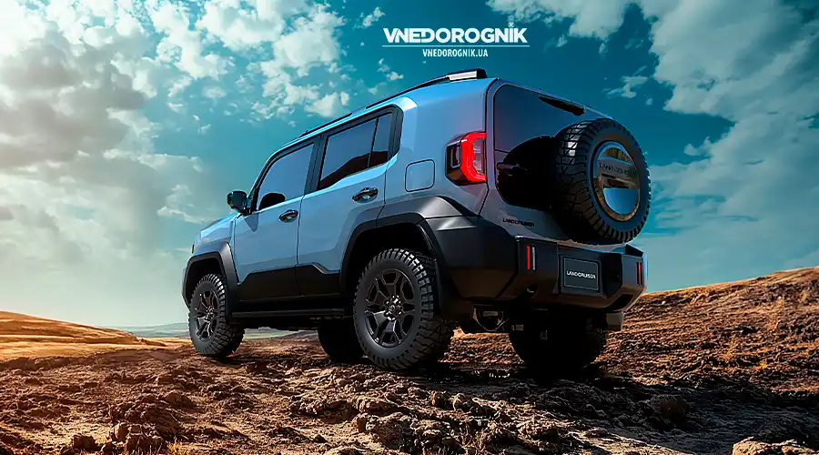 Toyota Land Cruiser FJ — офроуд-тести Прототип у гірській місцевості: короткі звиси, великий кліренс і рамна база демонструють реальні можливості на бездоріжжі.